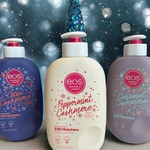 Eos Holiday‎ Body Lotion Limited Edition Peppermint, Coccoa & Caramel Cashmere